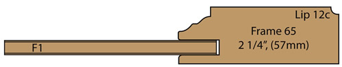 cross section of Carson Cabinet Door